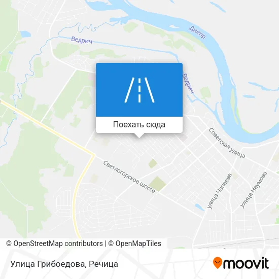 Карта Улица Грибоедова