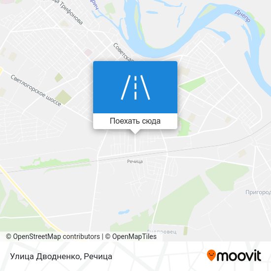 Карта Улица Дводненко
