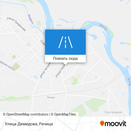 Карта Улица Демидова