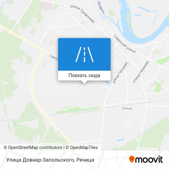 Карта Улица Довнар-Запольского