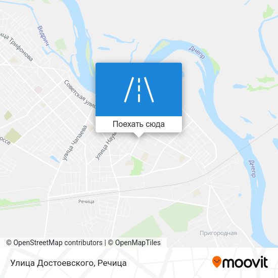 Карта Улица Достоевского