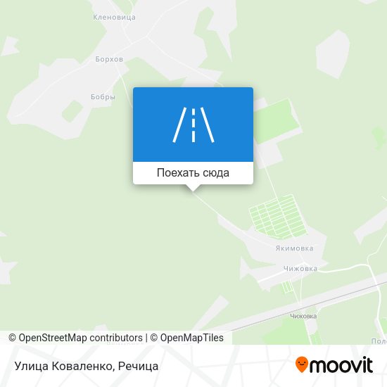 Карта Улица Коваленко
