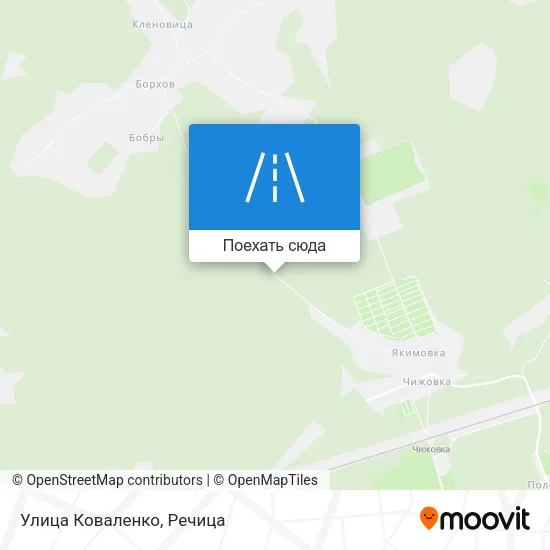 Карта Улица Коваленко