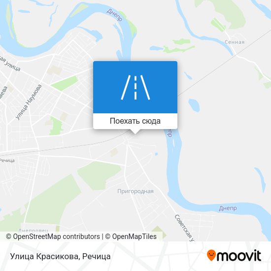Карта Улица Красикова