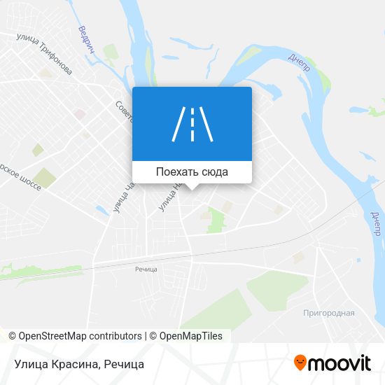 Карта Улица Красина