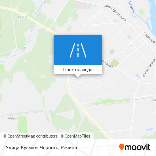 Карта Улица Кузьмы Черного