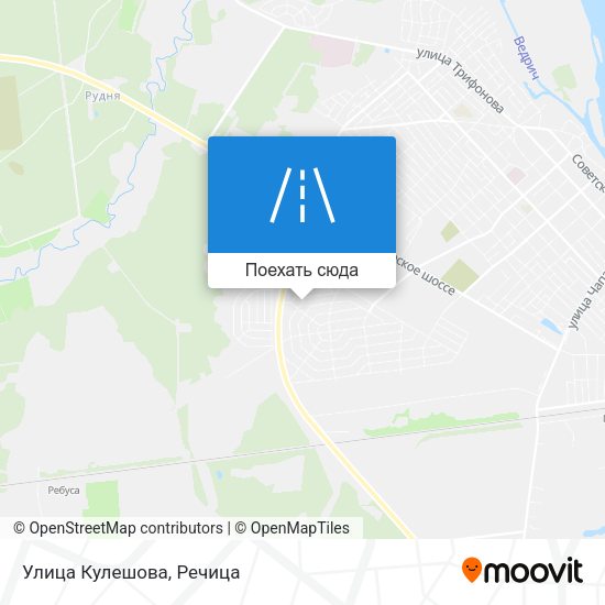 Карта Улица Кулешова