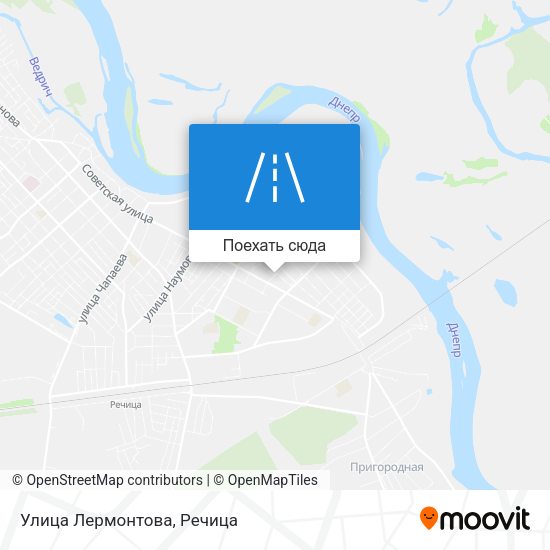 Карта Улица Лермонтова