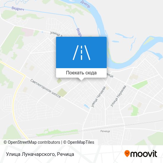 Карта Улица Луначарского