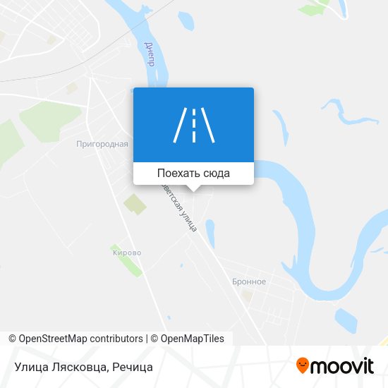 Карта Улица Лясковца