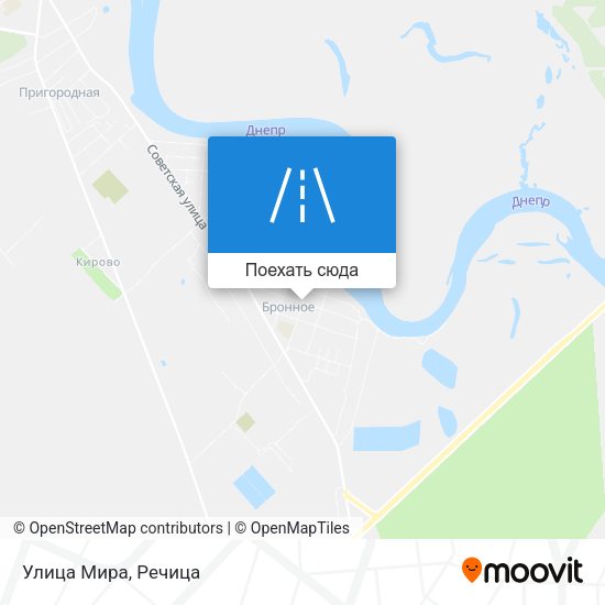 Карта Улица Мира