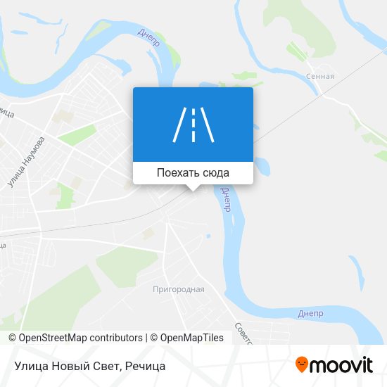 Карта Улица Новый Свет