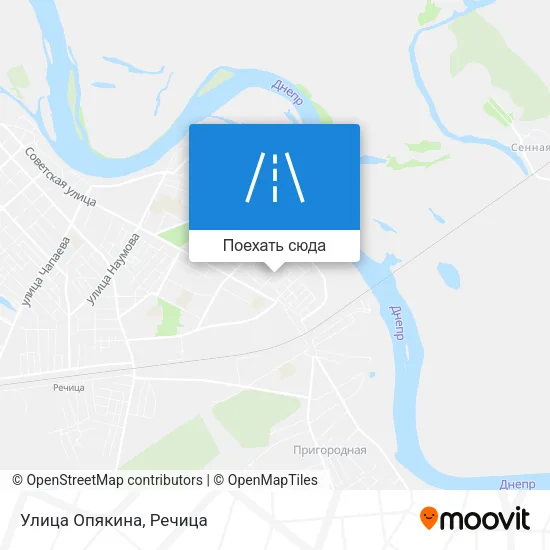 Карта Улица Опякина