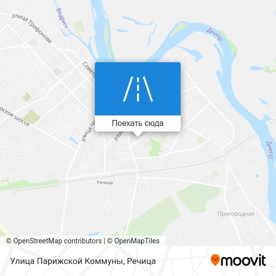Карта Улица Парижской Коммуны