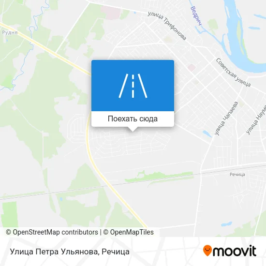 Карта Улица Петра Ульянова
