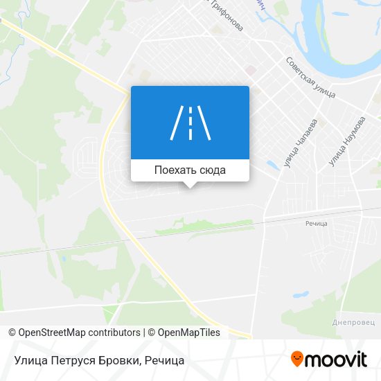 Карта Улица Петруся Бровки