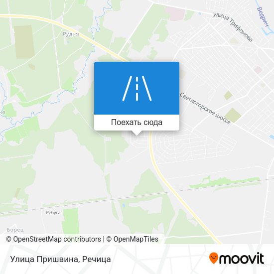 Карта Улица Пришвина