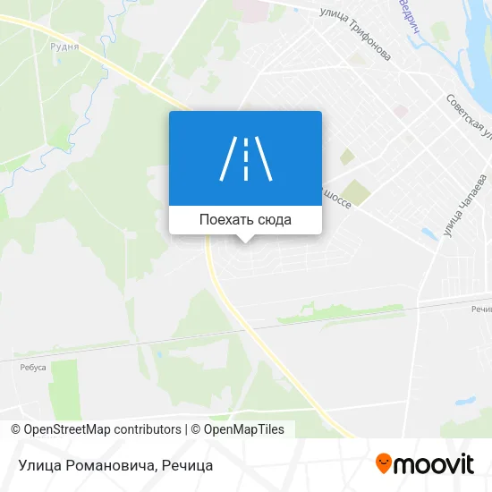 Карта Улица Романовича