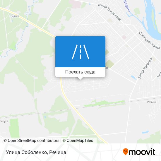 Карта Улица Соболенко