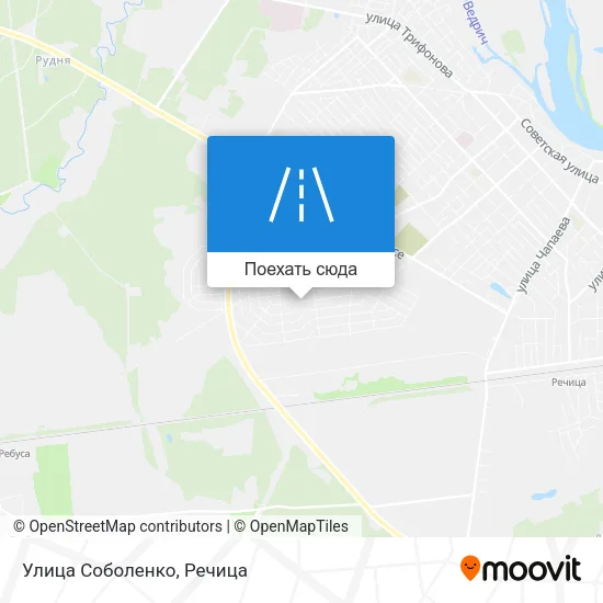 Карта Улица Соболенко