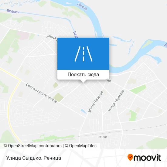 Карта Улица Сыдько