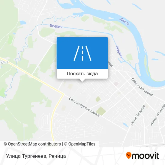 Карта Улица Тургенева