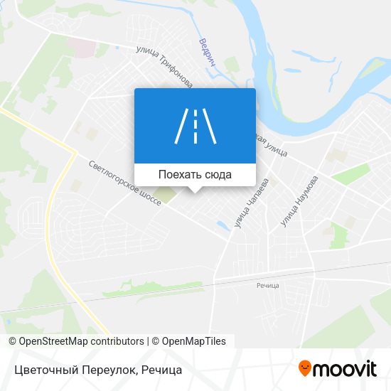Карта Цветочный Переулок