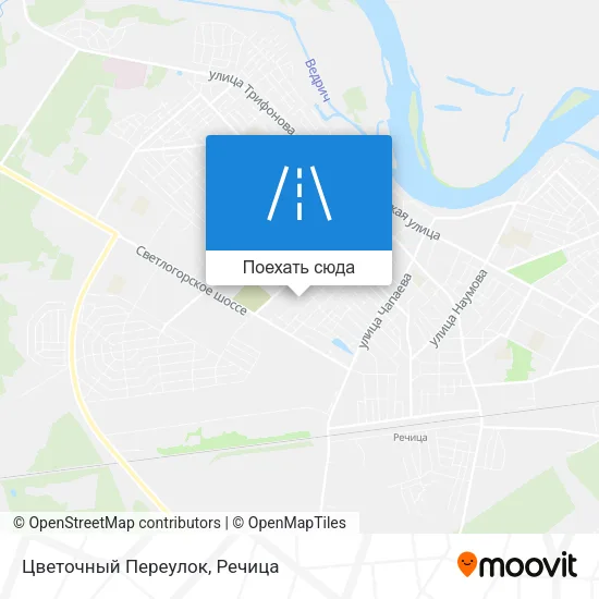 Карта Цветочный Переулок