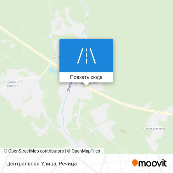 Карта Центральная Улица