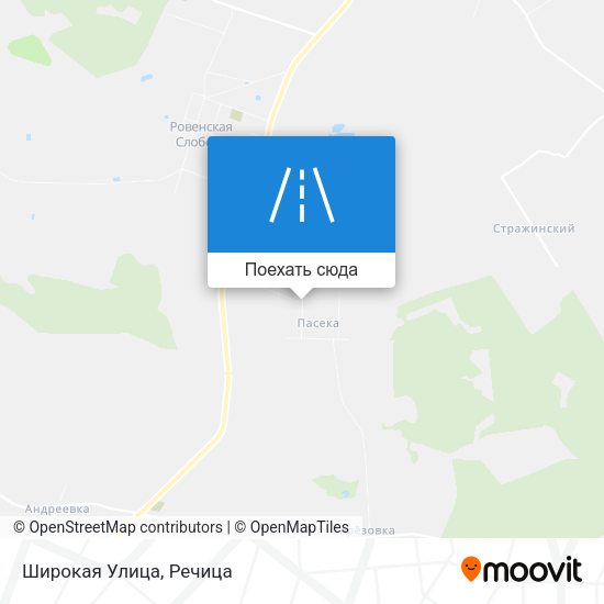 Карта Широкая Улица