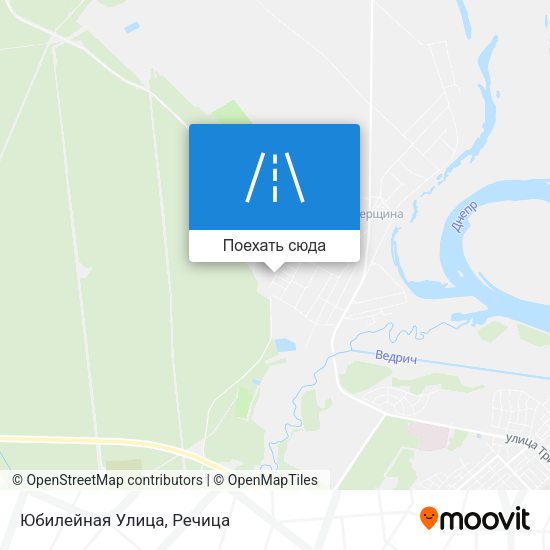 Карта Юбилейная Улица