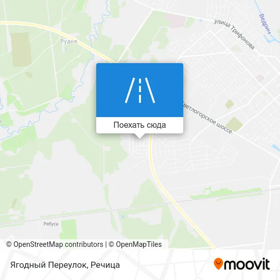 Карта Ягодный Переулок