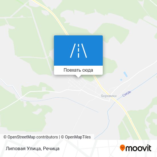 Карта Липовая Улица
