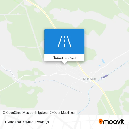 Карта Липовая Улица