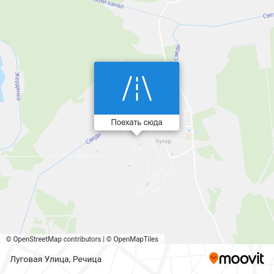 Карта Луговая Улица