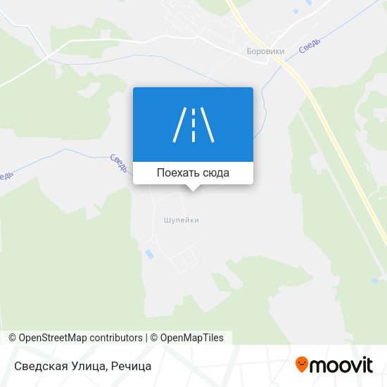 Карта Сведская Улица
