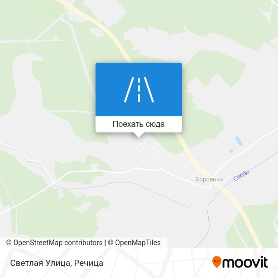 Карта Светлая Улица