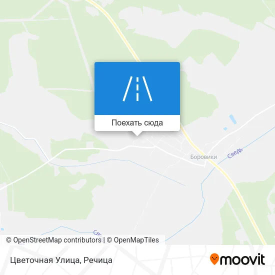 Карта Цветочная Улица