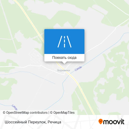 Карта Шоссейный Переулок