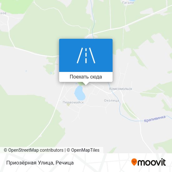 Карта Приозёрная Улица