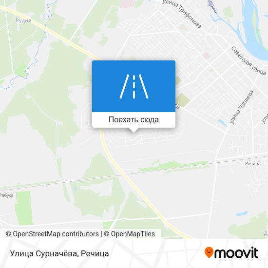 Карта Улица Сурначёва