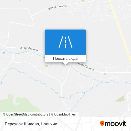 Карта Переулок Шикова