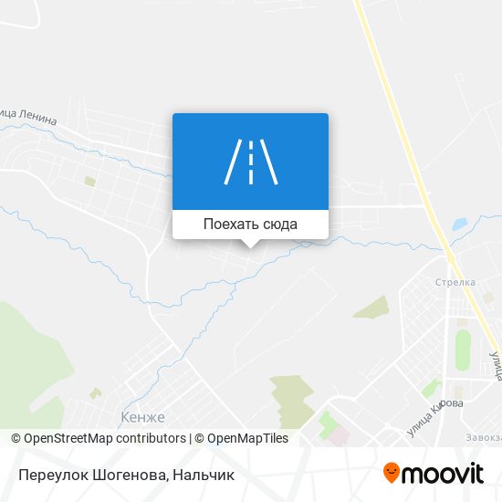 Карта Переулок Шогенова