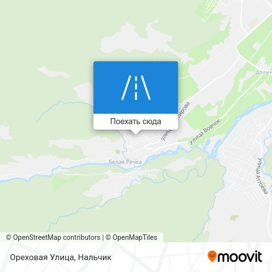 Карта Ореховая Улица
