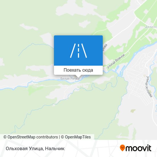 Карта Ольховая Улица