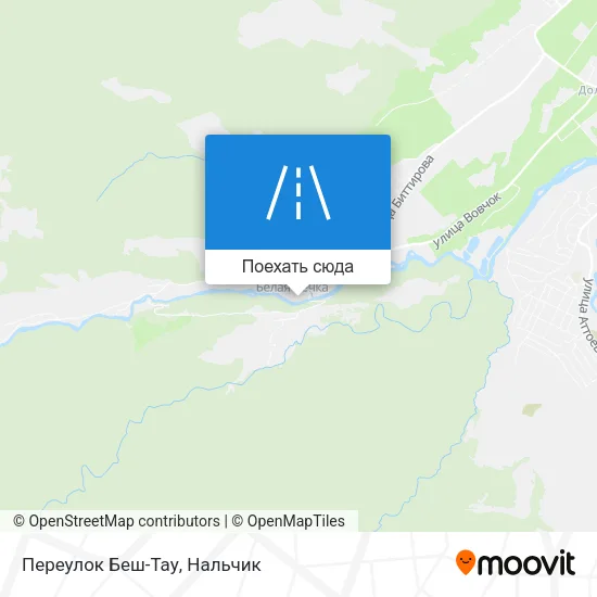 Карта Переулок Беш-Тау