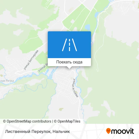 Карта Лиственный Переулок