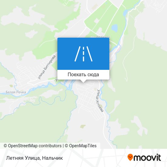 Карта Летняя Улица