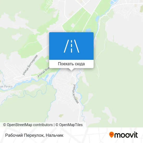 Карта Рабочий Переулок