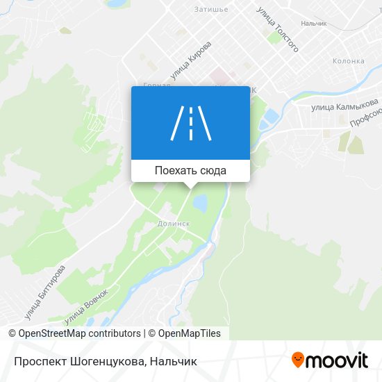Карта Проспект Шогенцукова